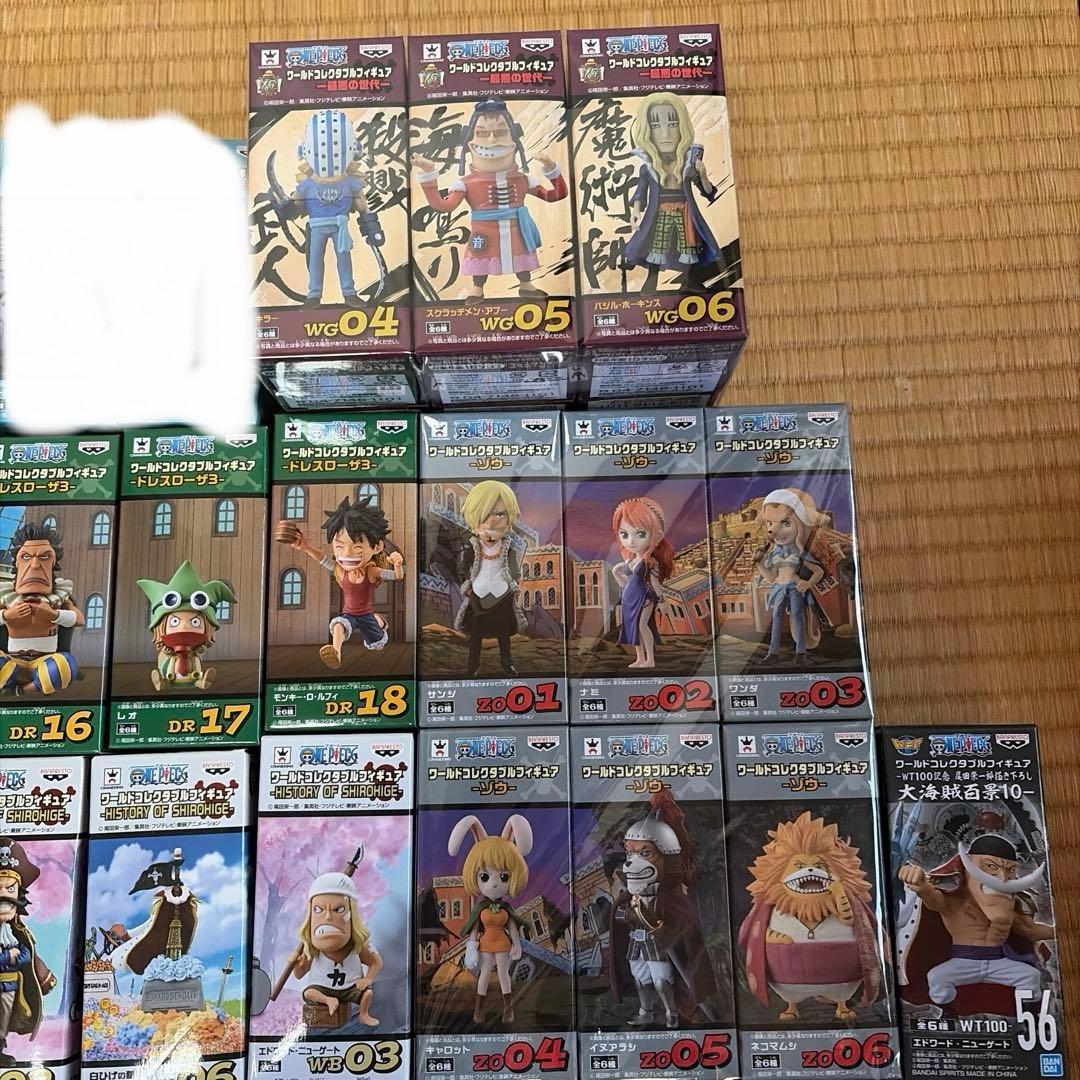 未開封 ワンピース ワーコレ 55体 エース 白ひげ ゾウ ドレスローザ 百景