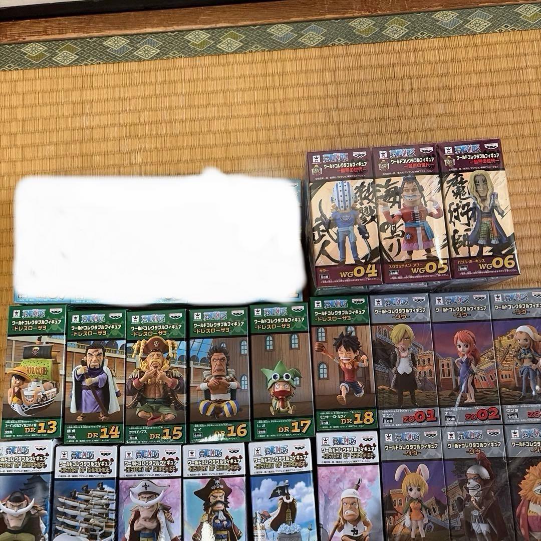 未開封 ワンピース ワーコレ 55体 エース 白ひげ ゾウ ドレスローザ 百景