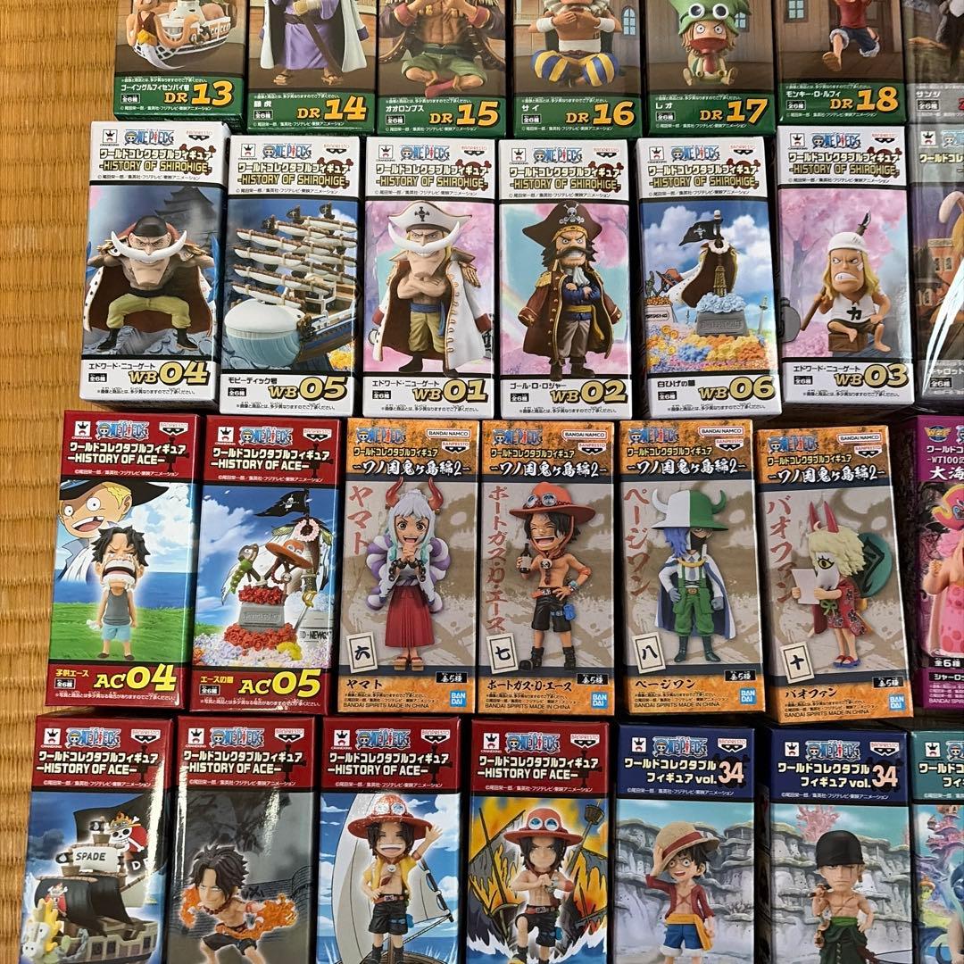 未開封 ワンピース ワーコレ 55体 エース 白ひげ ゾウ ドレスローザ 百景