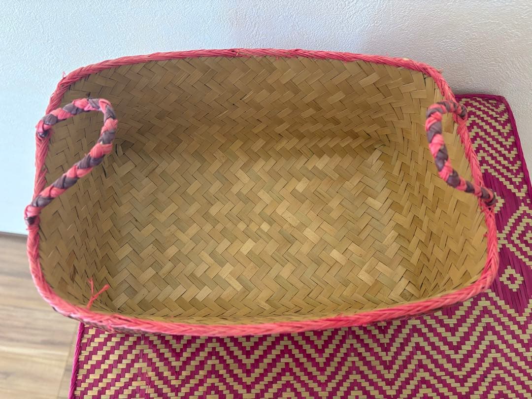 ピンク系収納ボックス２点セット ソカシ かごバスケット インテリア