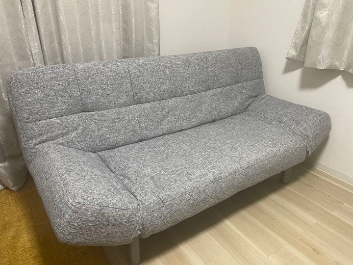 ニトリ】ソファベッド マークスAM GY グレー - メルカリ