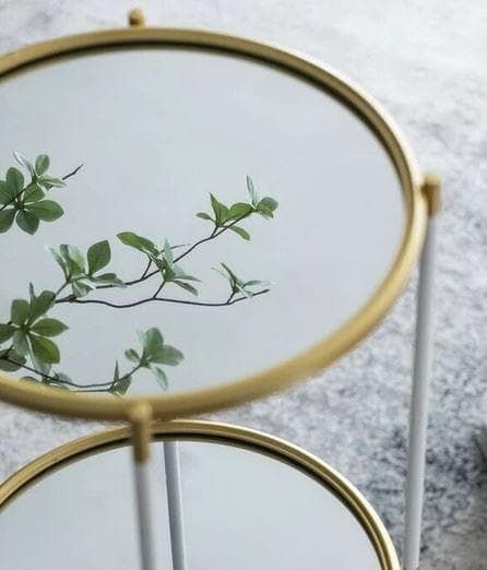 花台 フラワースタンド シェルフ サイドテーブル 円形 モダン AN-80286