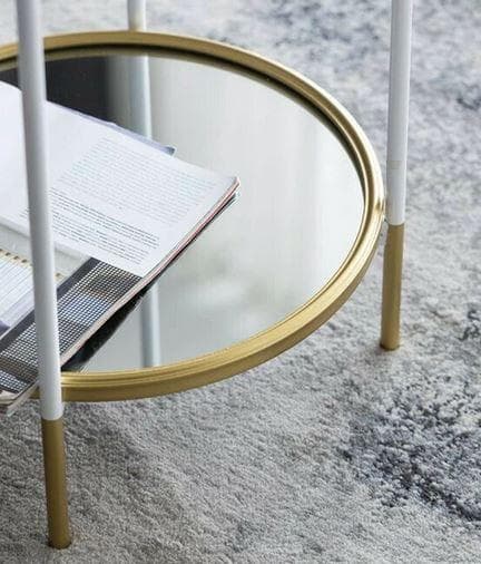 花台 フラワースタンド シェルフ サイドテーブル 円形 モダン AN-80286