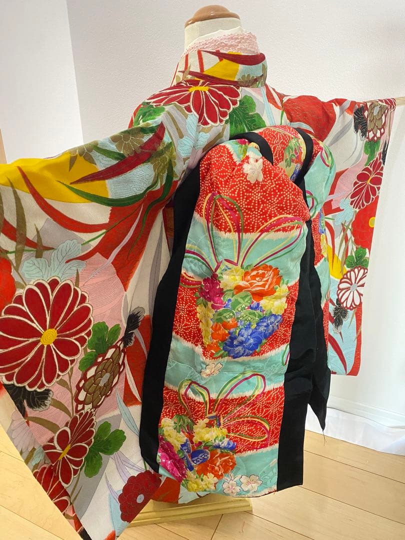 アンティーク　3歳七五三 舞妓さん風セット