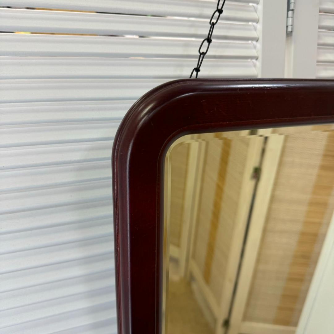 ★karimoku オールドカリモク ウォールミラーA9085 レトロ 壁掛け鏡