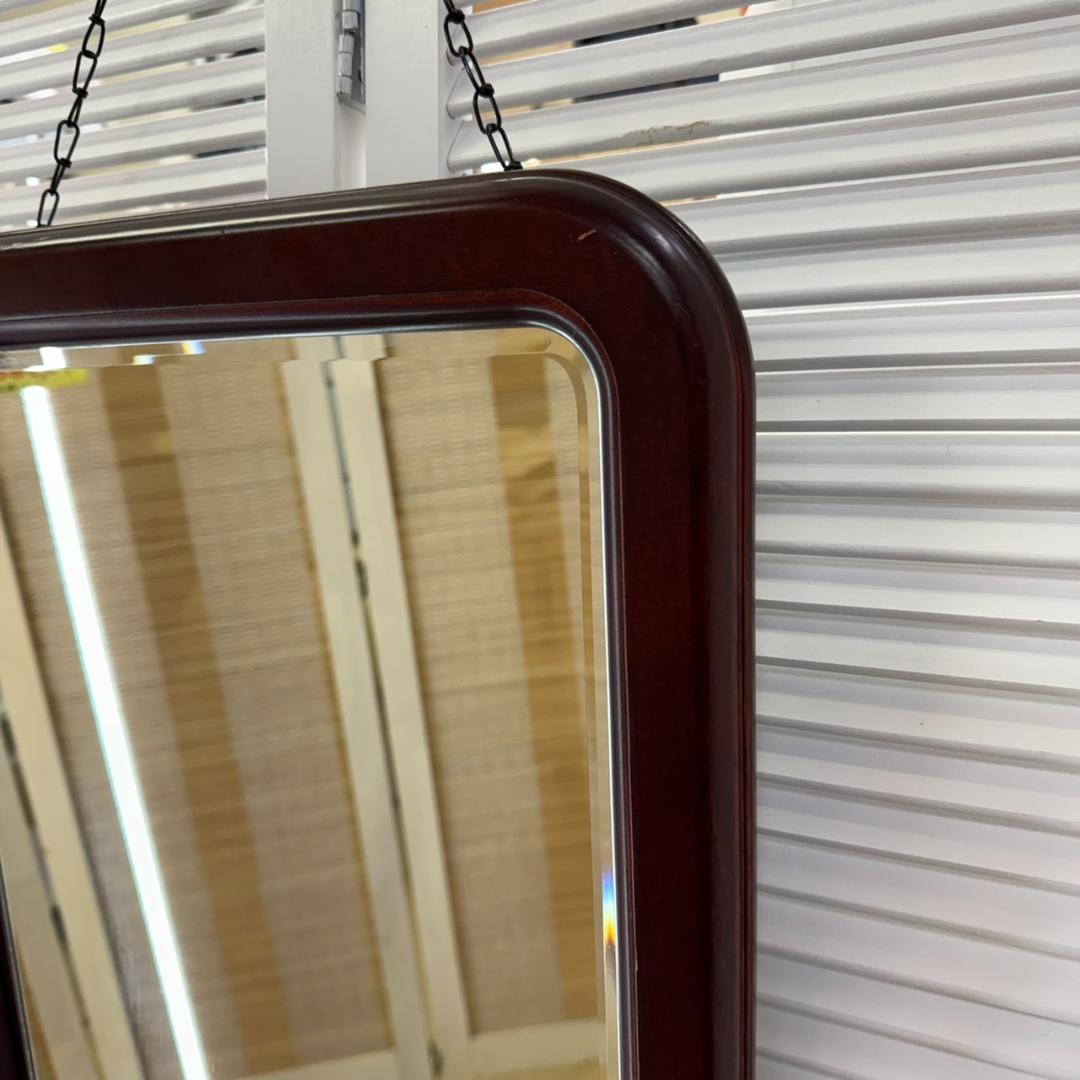 ★karimoku オールドカリモク ウォールミラーA9085 レトロ 壁掛け鏡