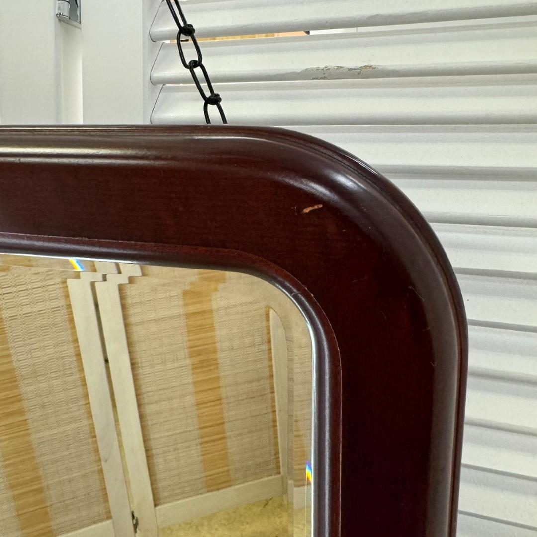 ★karimoku オールドカリモク ウォールミラーA9085 レトロ 壁掛け鏡