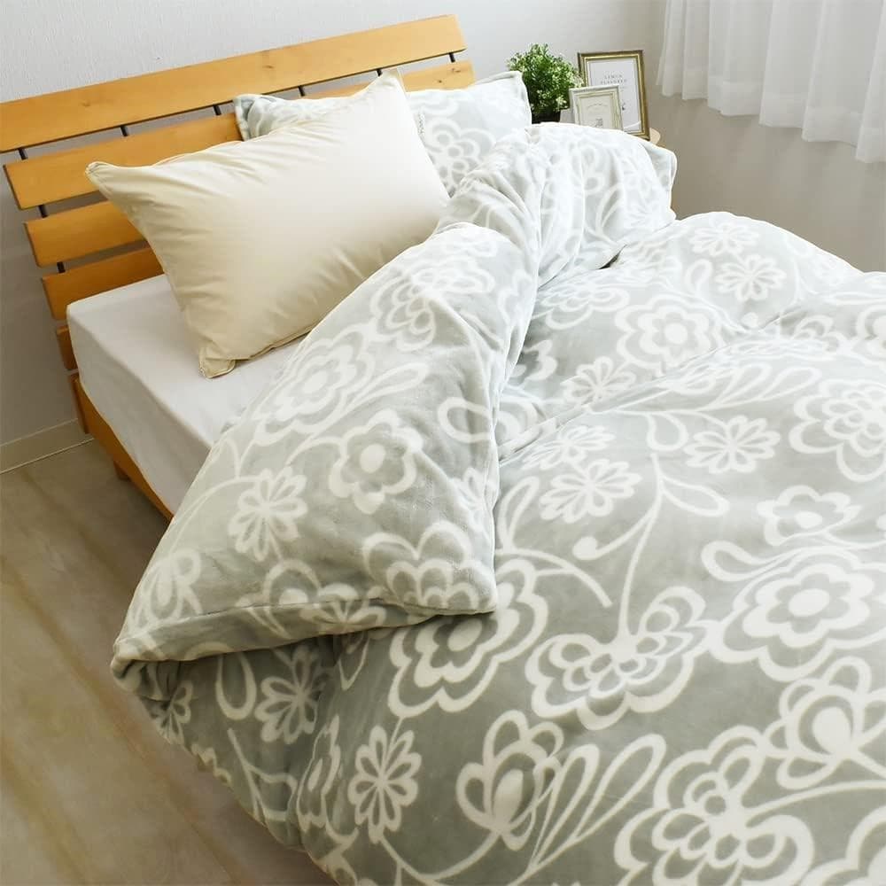 【新品】　シビラ 暖か掛布団カバー セミダブルサイズ 【コンセンタリカ】グレー