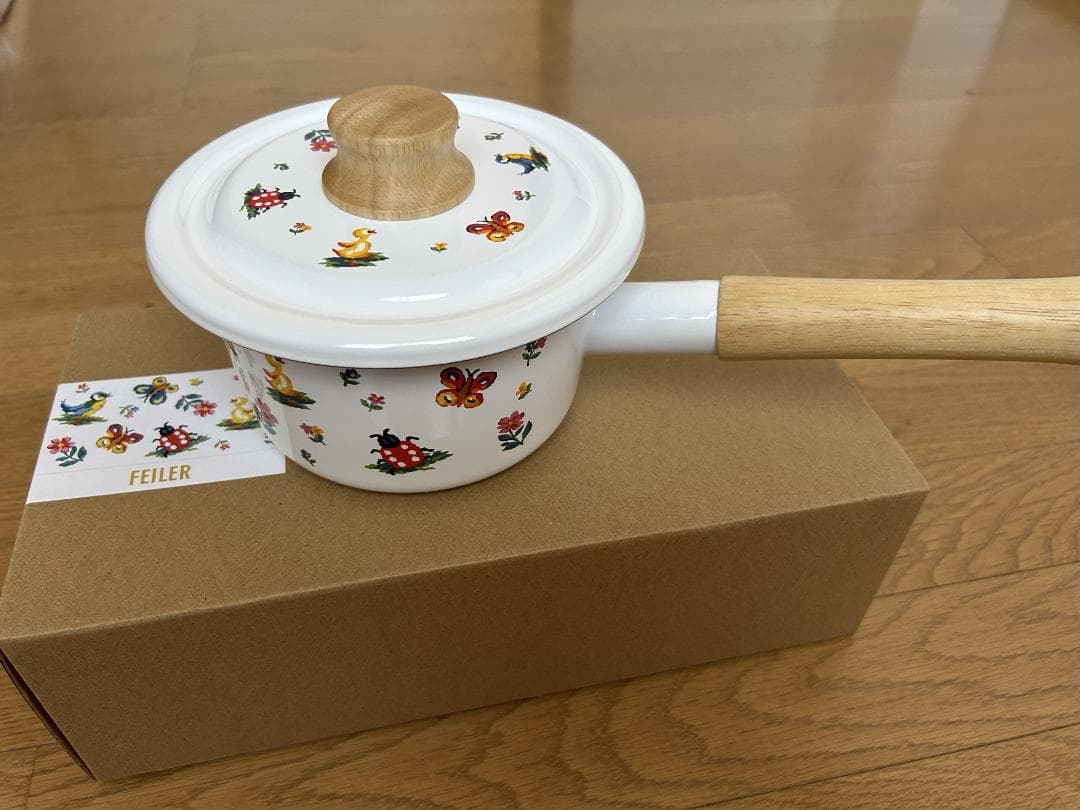 【新品未使用】フェイラー ハイジ ホーローミルクパン