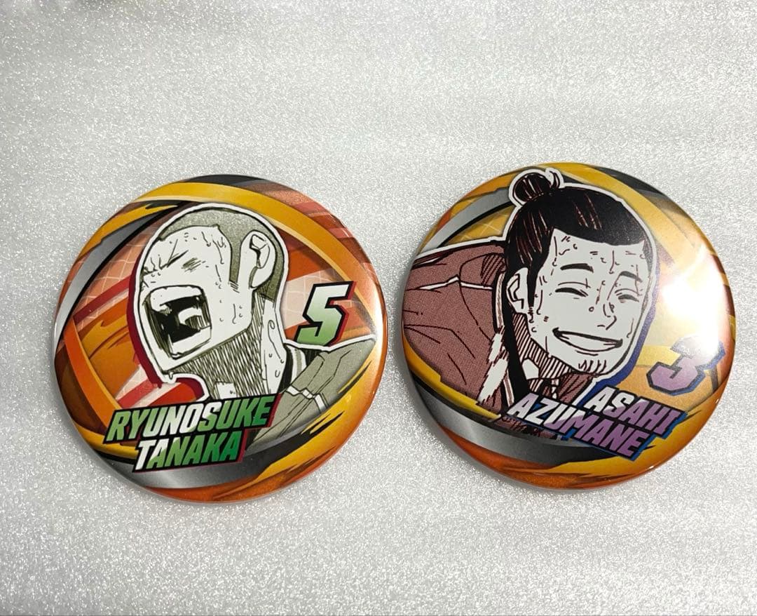 ハイキュー‼︎ コレクション缶バッジセット 東峰旭、田中龍之介 - メルカリ