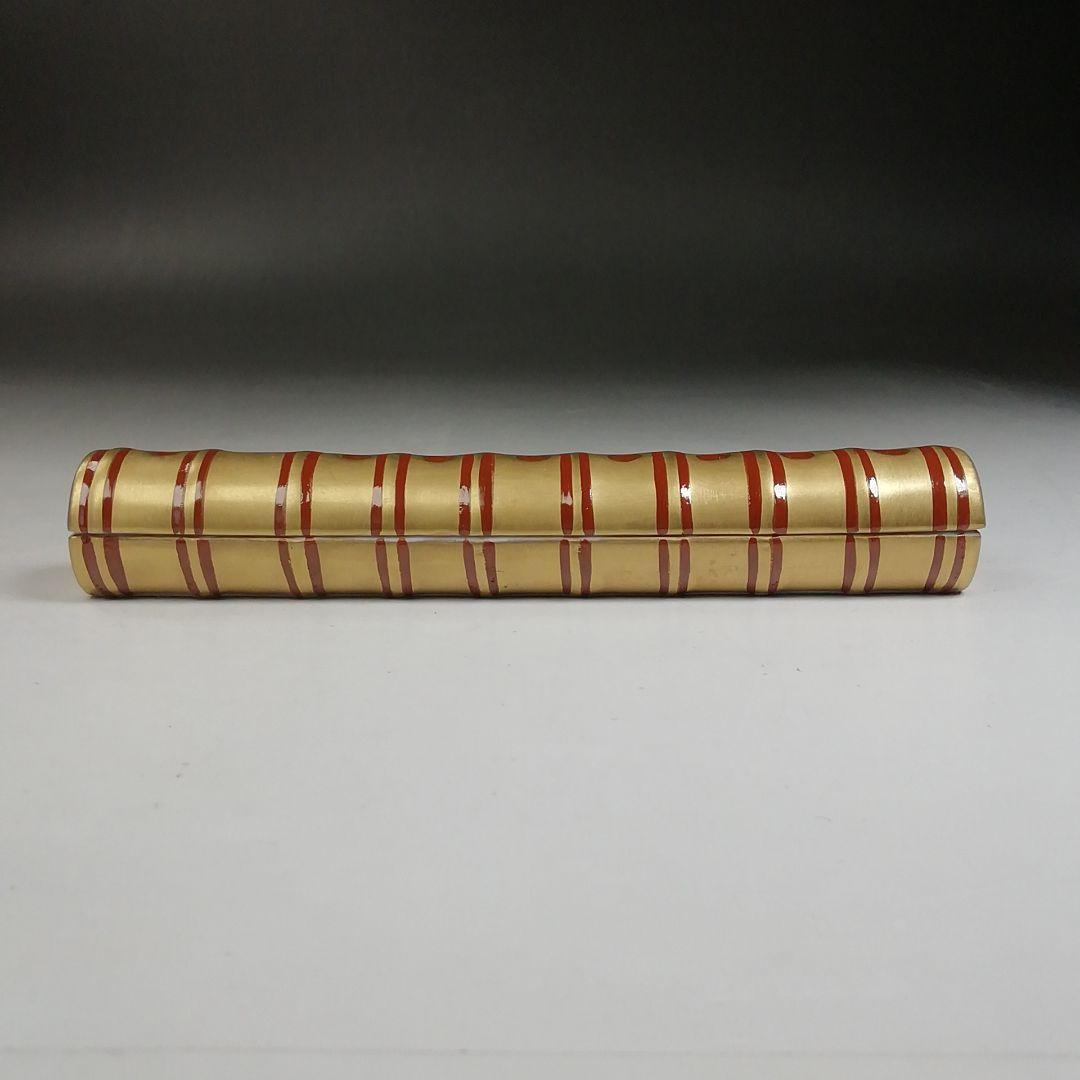 W97 香合 『金彩 横笛 香合』『小木曽芳正 作』 共箱 茶道具 - メルカリ