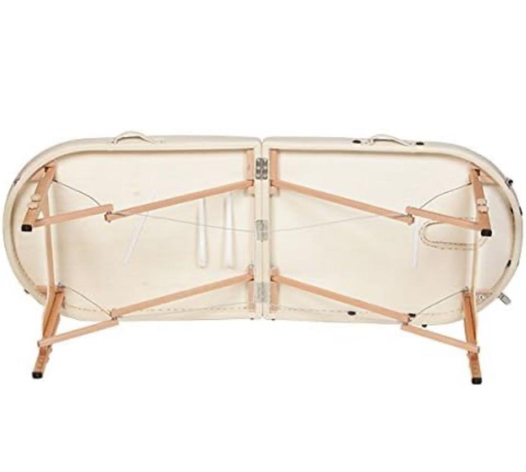 折りたたみ マッサージベッド UU-006 木製・有孔 アイボリー