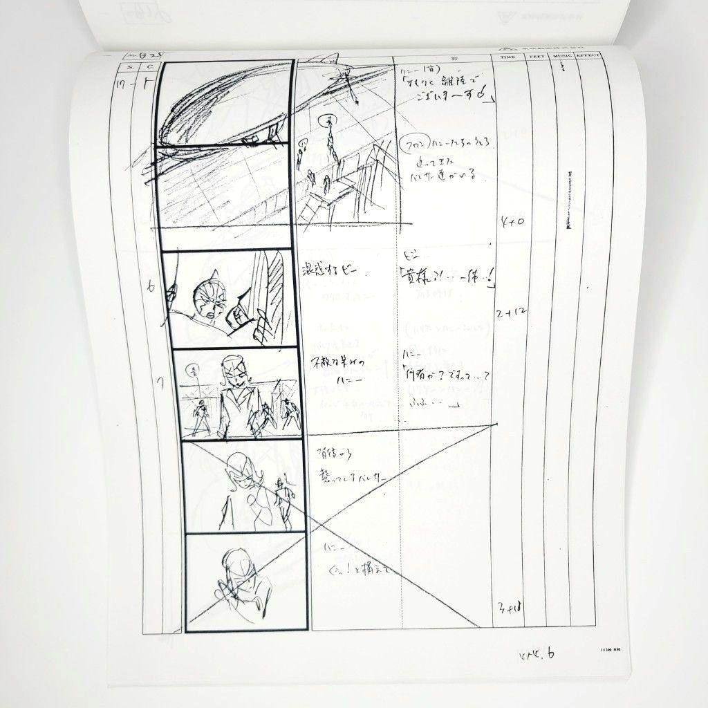 キューティーハニーF 第1話 Aパート 絵コンテ 東映動画株式会社