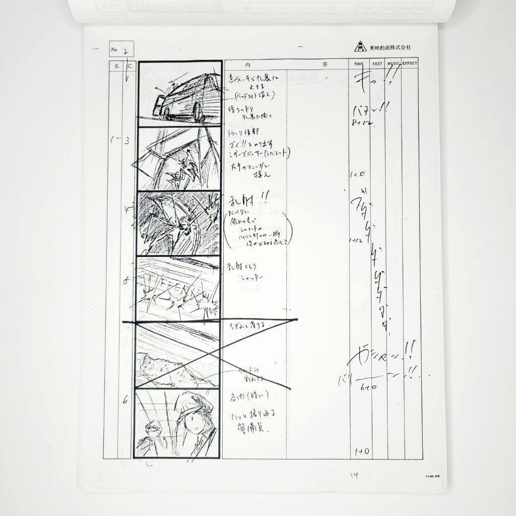 キューティーハニーF 第1話 Aパート 絵コンテ 東映動画株式会社