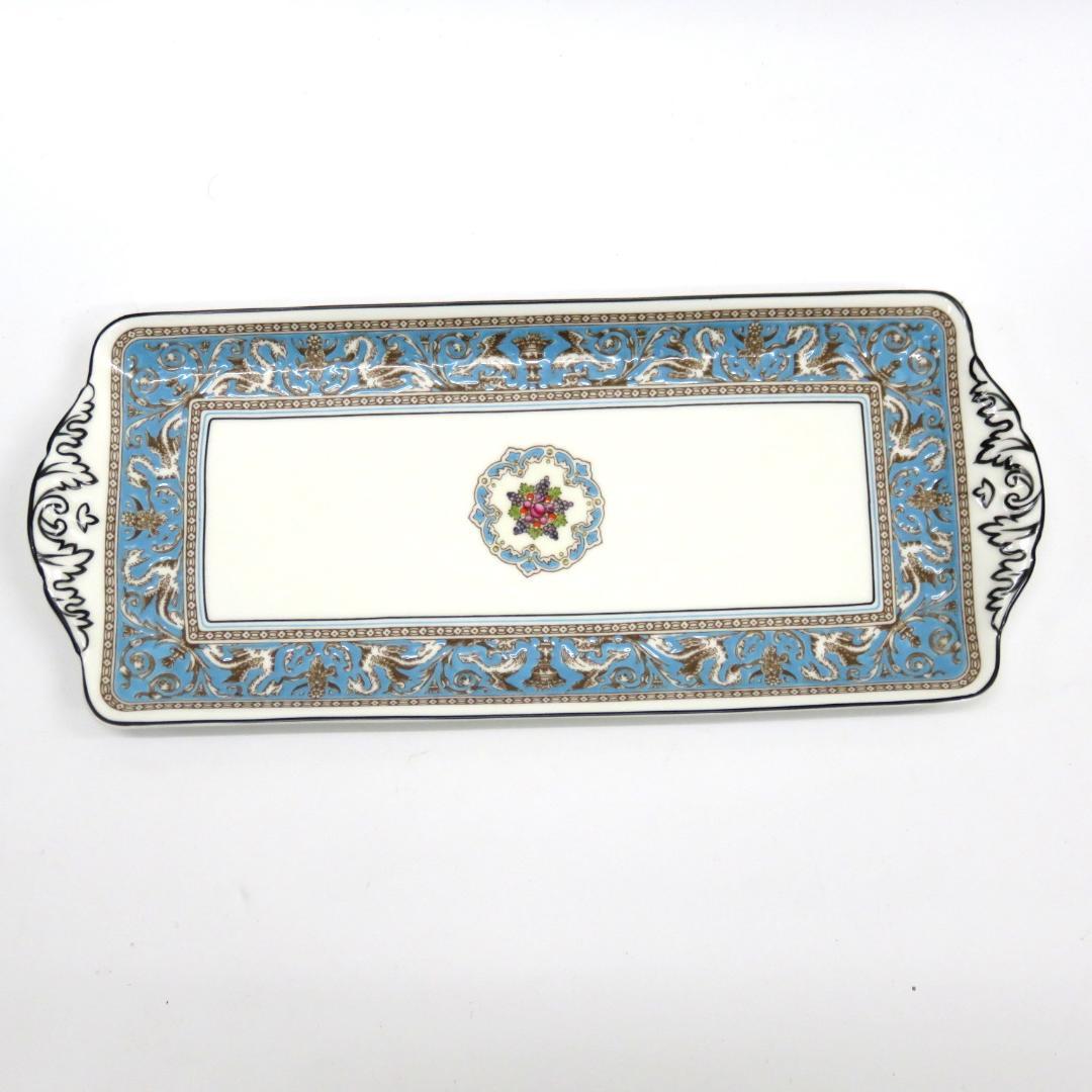  ウェッジウッド フロレンティーン ターコイズ サンドイッチ皿