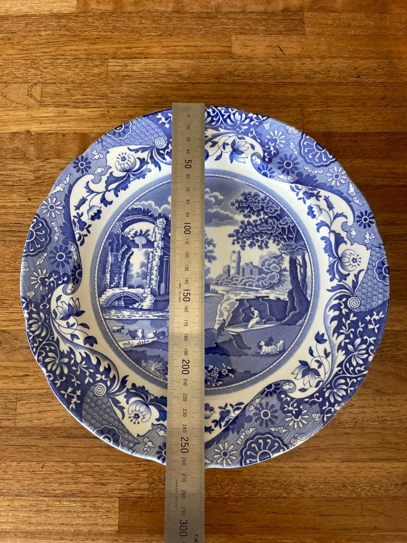 【8枚セット】美品！Spode Blue Italian 青白い風景画 大皿