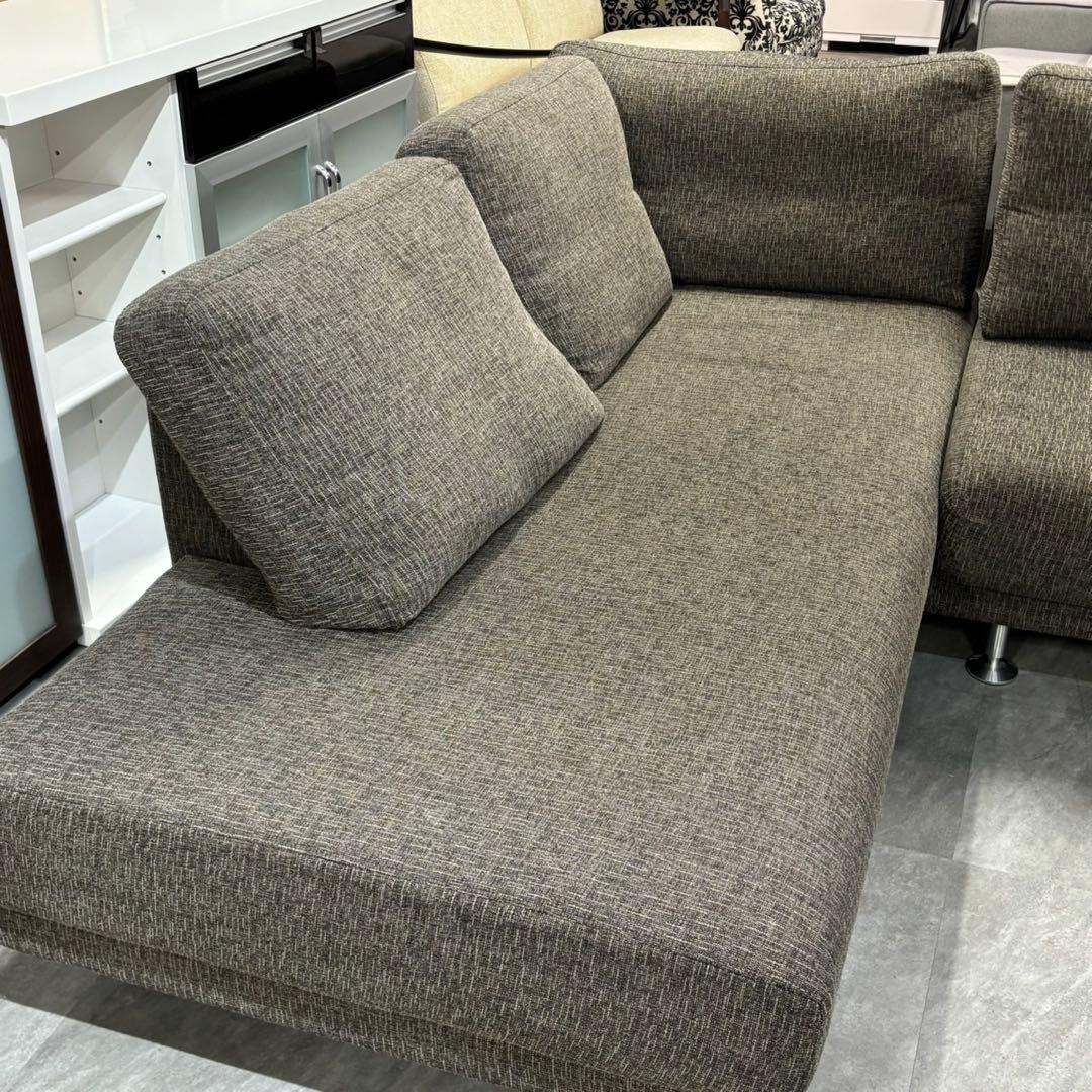 札幌限定 高級カウチソファ グレー ファブリック ボーコンセプト C30
