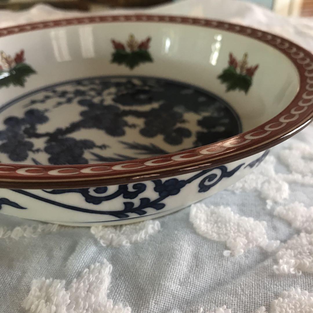 源右衛門 桐箱入り 松竹梅鉢皿