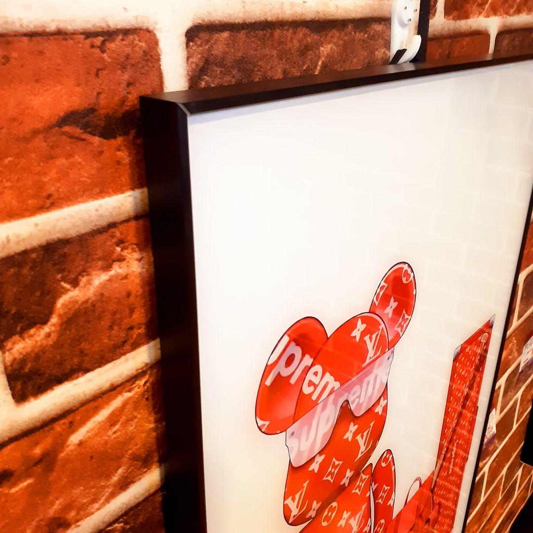 特殊ミラーアート ベアブリック Louis Vuitton Supreme - メルカリ