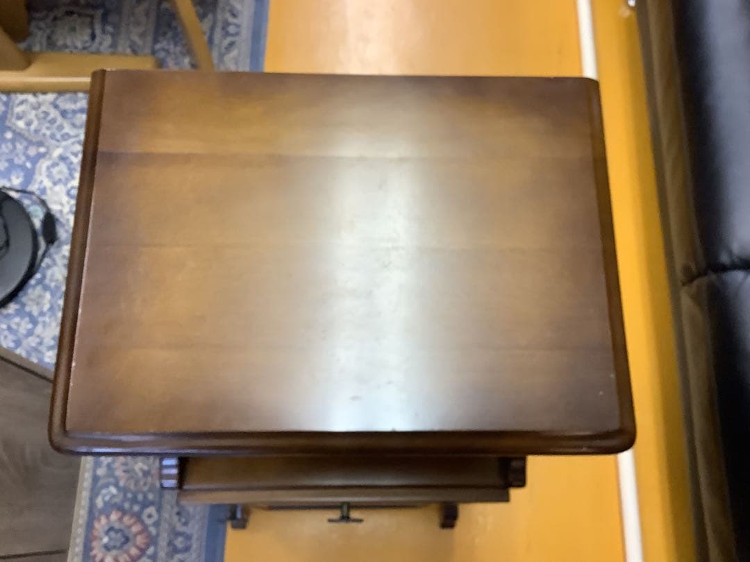 カリモク　コロニアル電話台/FAX台　アンティーク家具