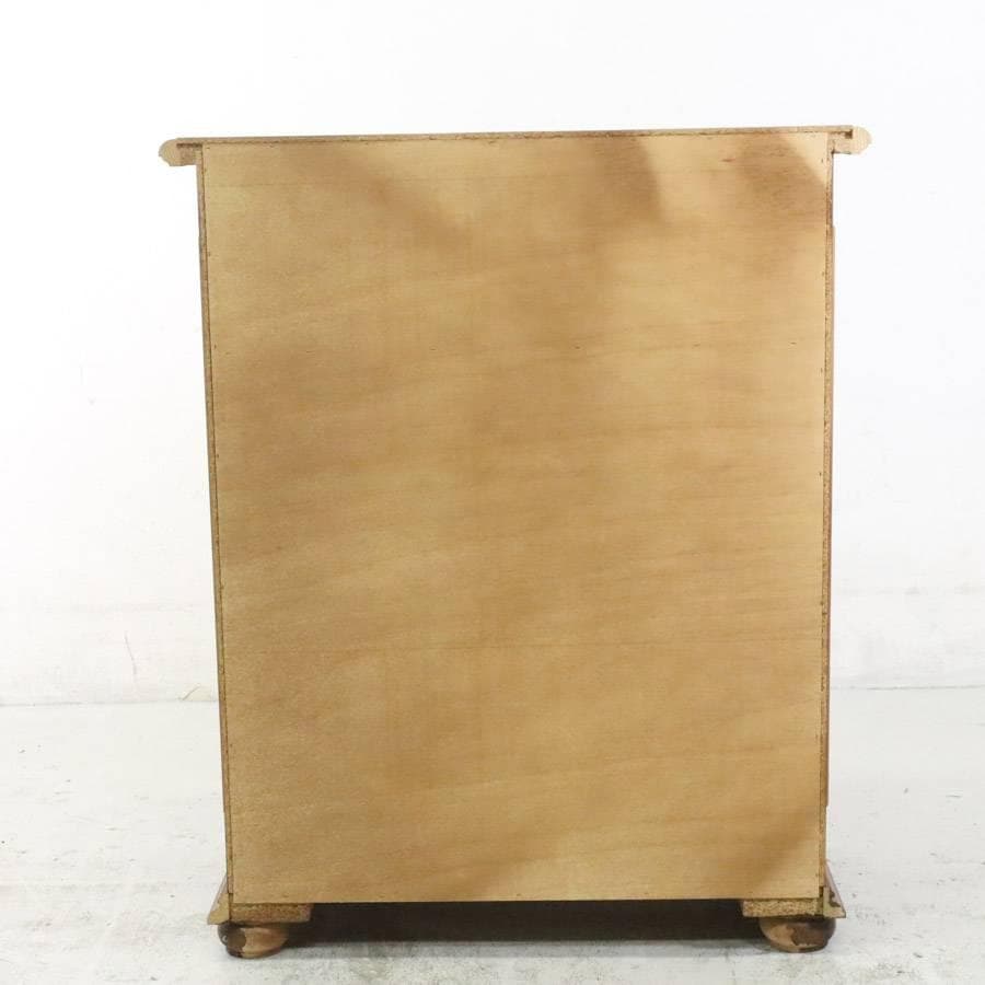 値下 イタリア製 象嵌 鍵付き ライティングデスク ビューロー 書斎机 チェスト