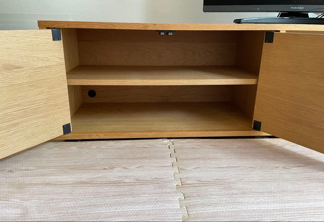 【廃盤商品】　無印良品　スタッキングキャビネット　オーク材