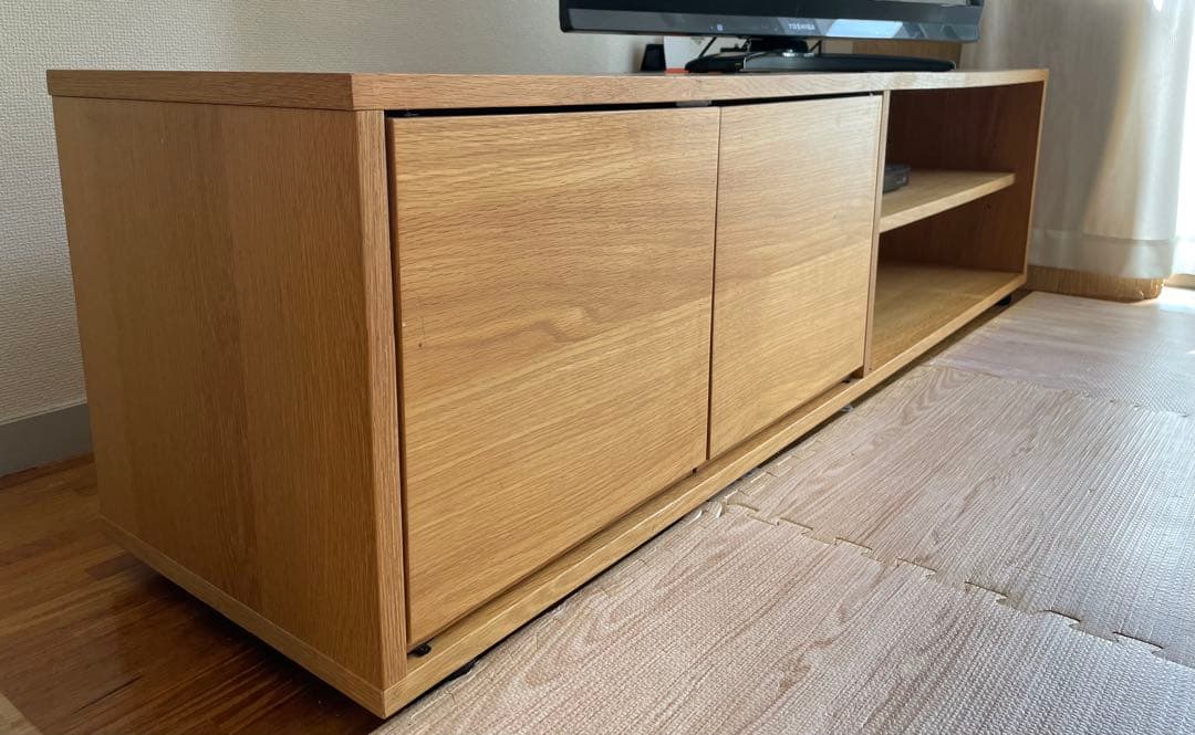 【廃盤商品】　無印良品　スタッキングキャビネット　オーク材