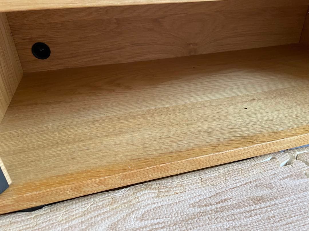 【廃盤商品】　無印良品　スタッキングキャビネット　オーク材