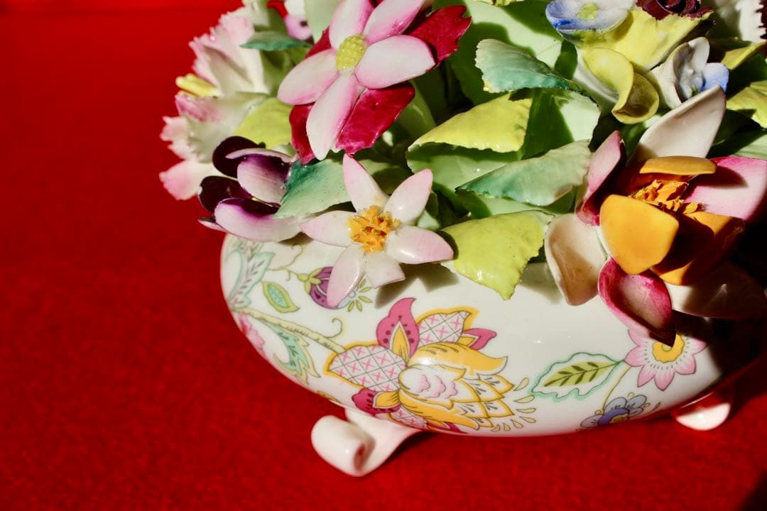 イギリス雑貨・かわいい陶磁器【MINTON ミントン　ハドンホール　陶花】