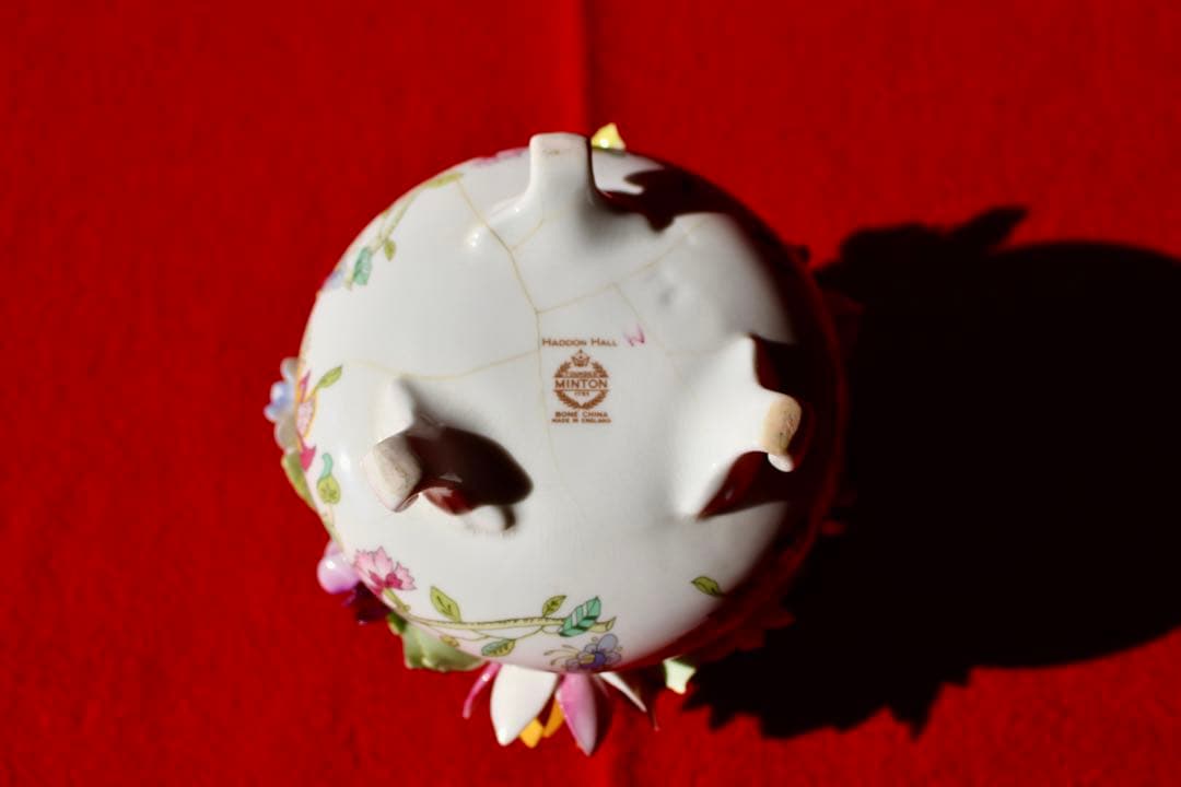 イギリス雑貨・かわいい陶磁器【MINTON ミントン　ハドンホール　陶花】