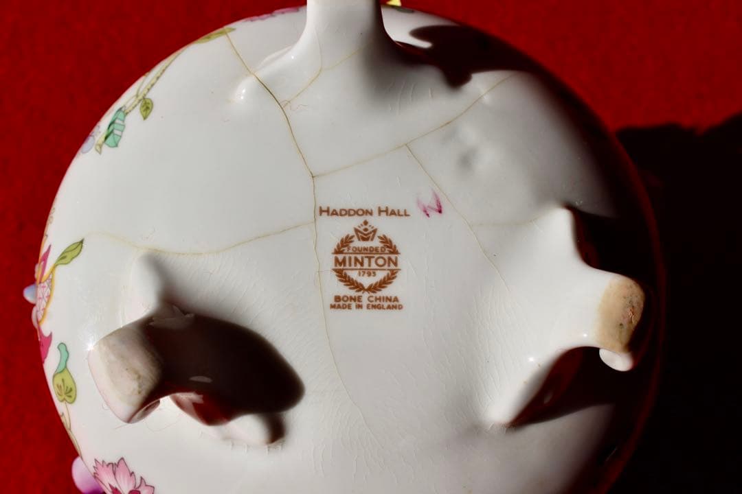 イギリス雑貨・かわいい陶磁器【MINTON ミントン　ハドンホール　陶花】