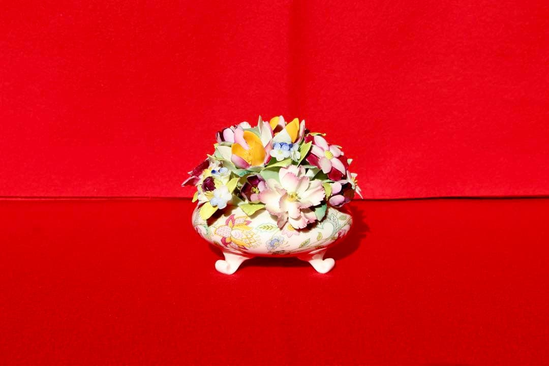 イギリス雑貨・かわいい陶磁器【MINTON ミントン　ハドンホール　陶花】