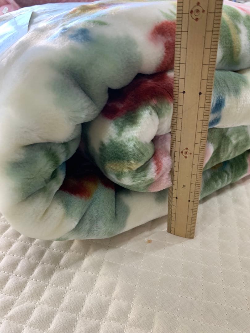 暖か国産二重合わせ毛布ダブル超ロングサイズ毛布 サンダーソン　重量約4.1k