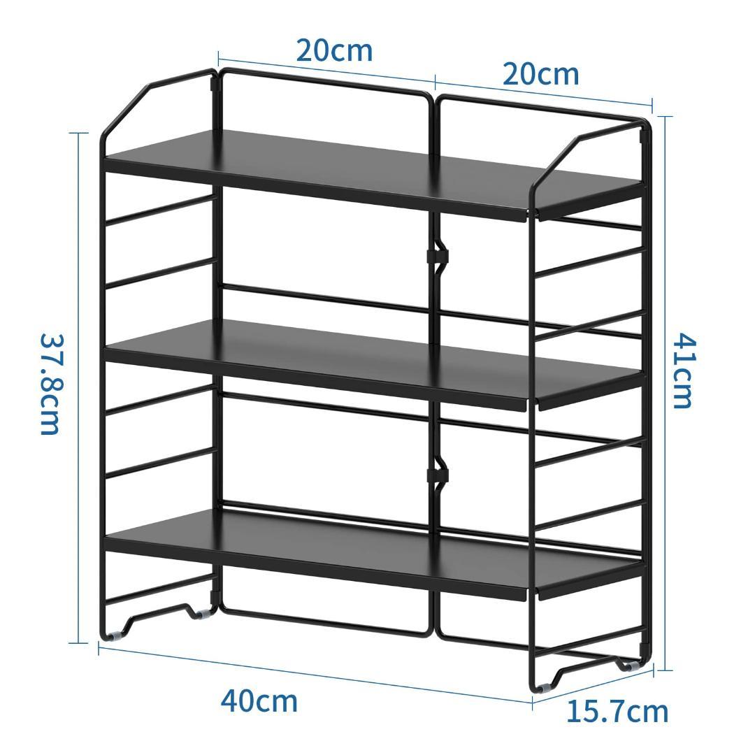 ☆３段調味料収納ラック　耐荷重＆安定感　多機能