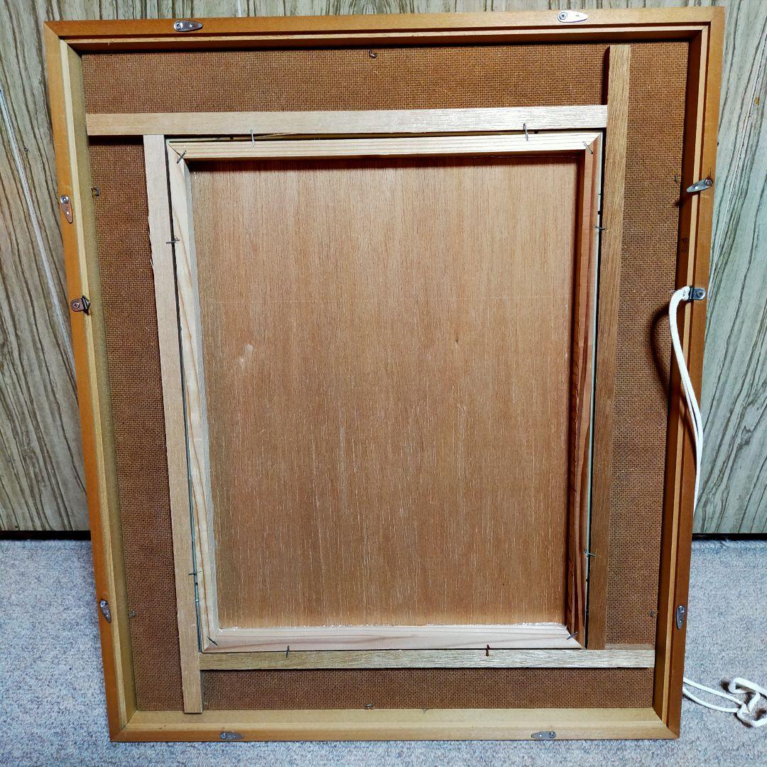 マスター・シンプソン　犬を連れた少年　複製画　木製額縁付き　ガラス