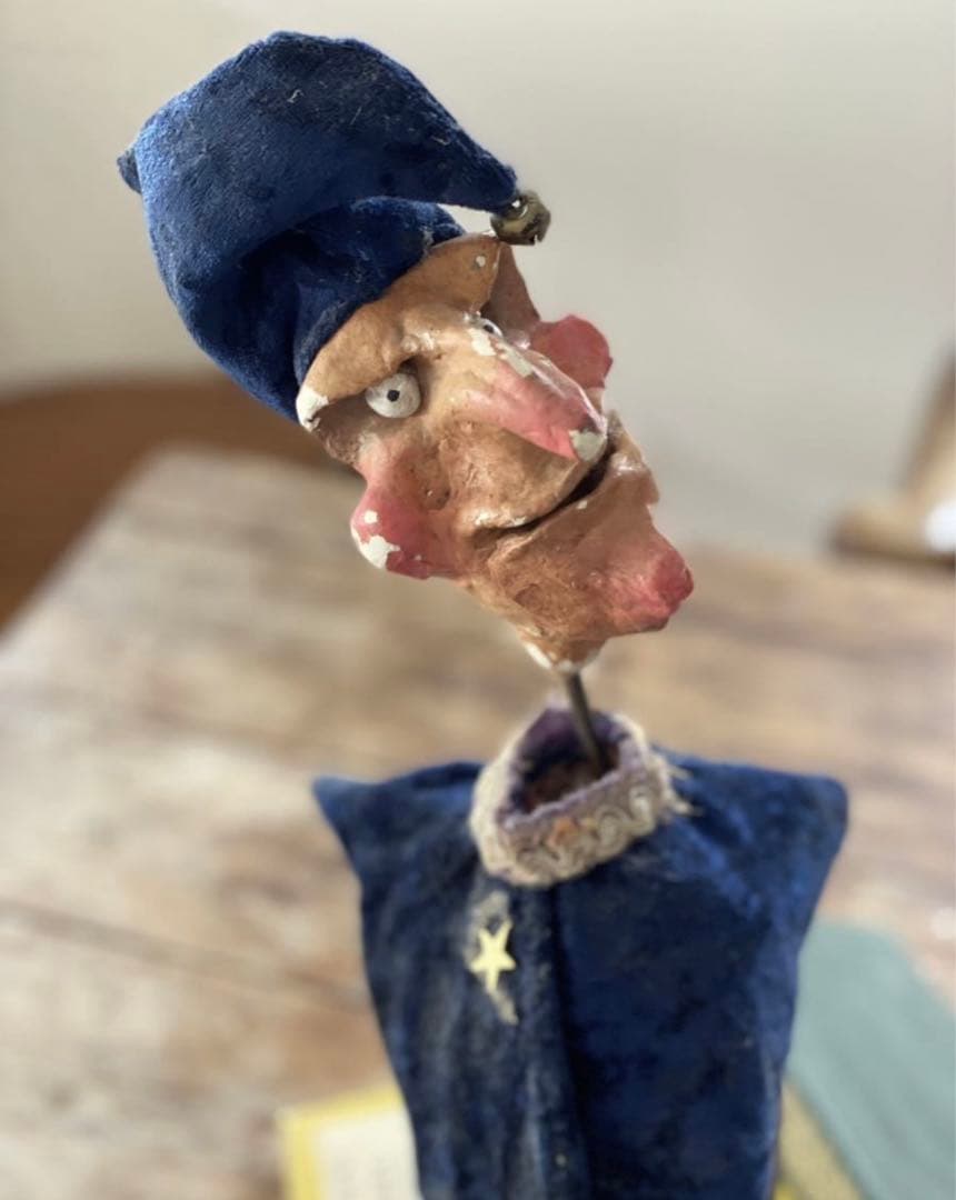 フランス　アンティーク　ピエロ　オブジェ　什器