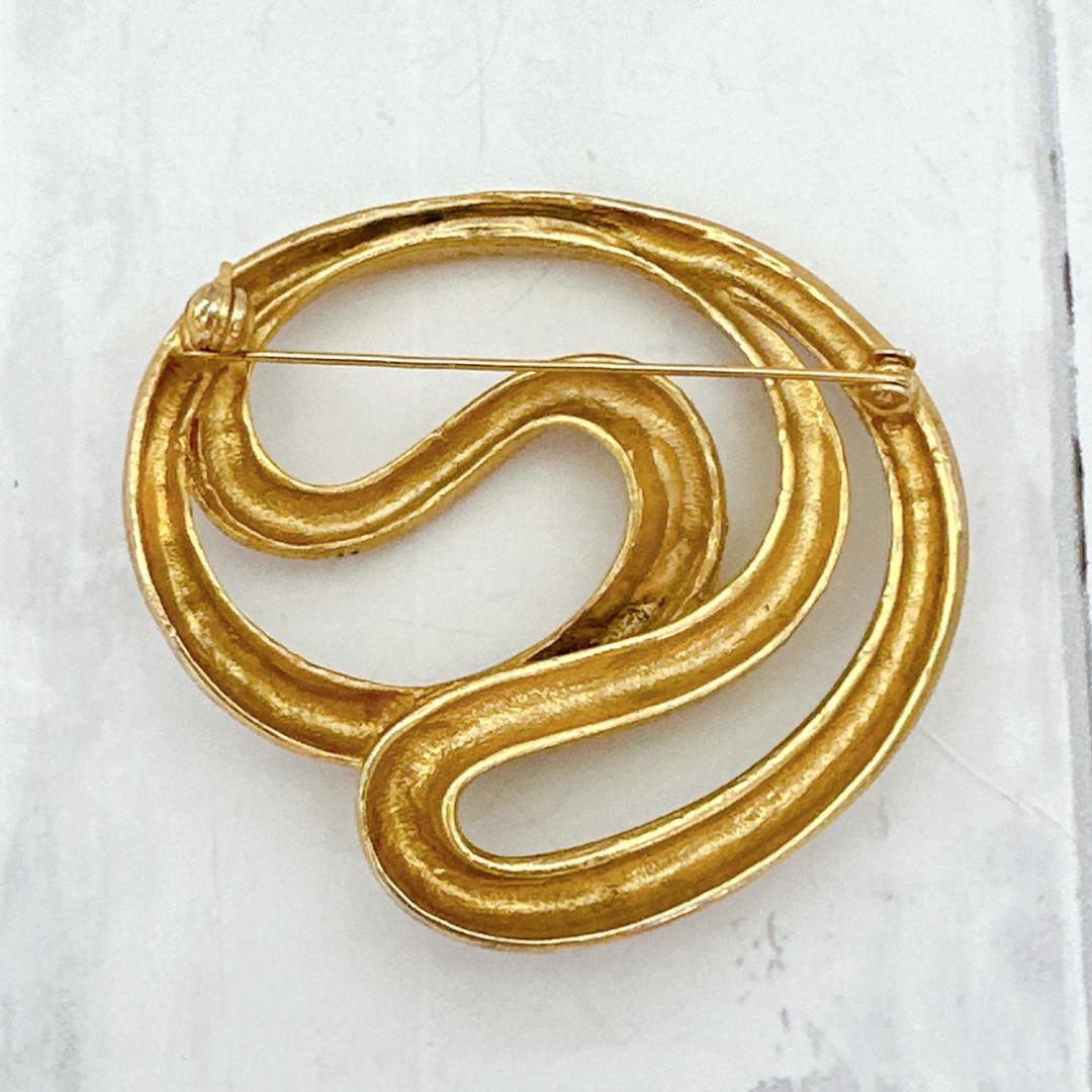 ヴィンテージブローチ RUMAブロンズバングル アクセサリー ブレスレット