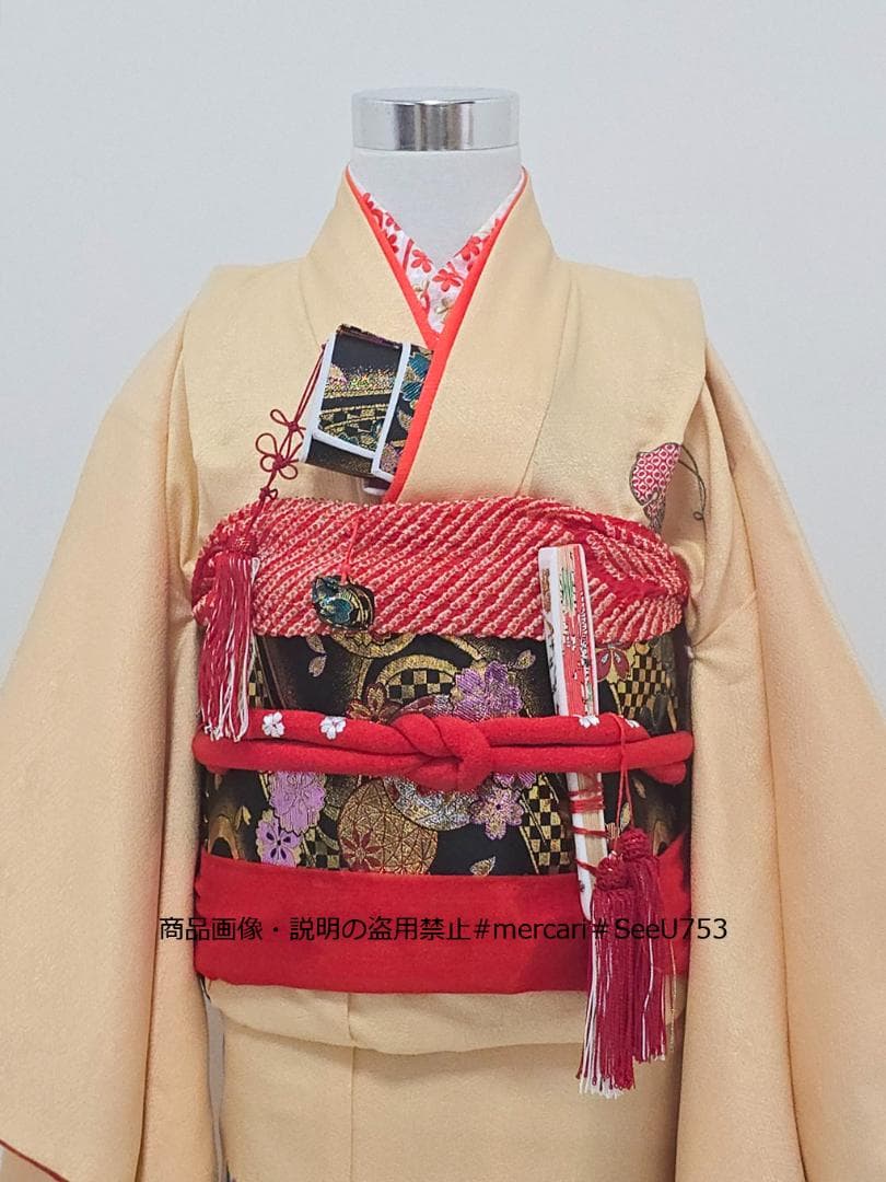 七五三　7歳　着物　セット　女の子 *c36