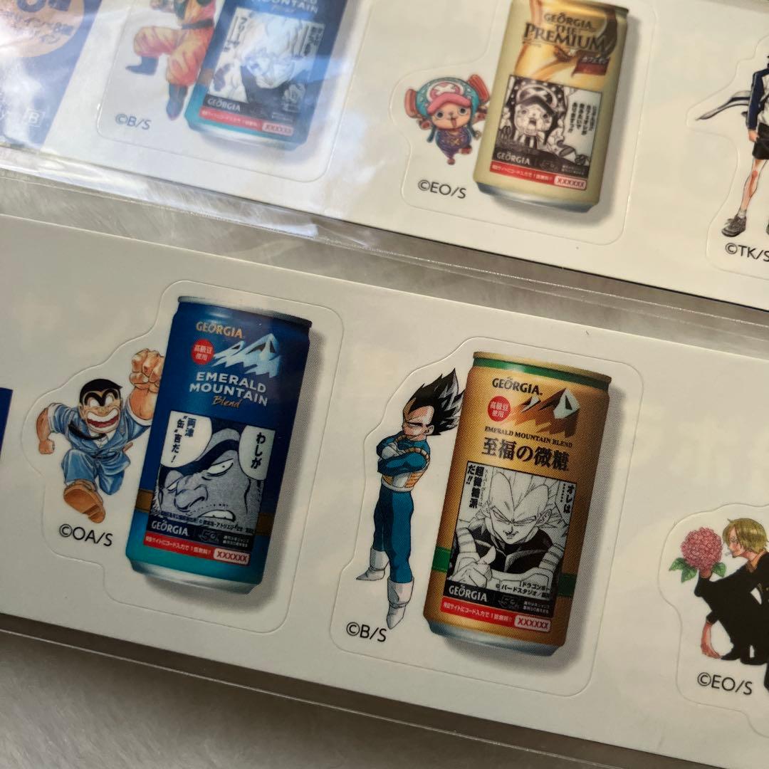 ジョージア ジャンプ50周年 コラボ缶 オリジナルステッカー 全8種