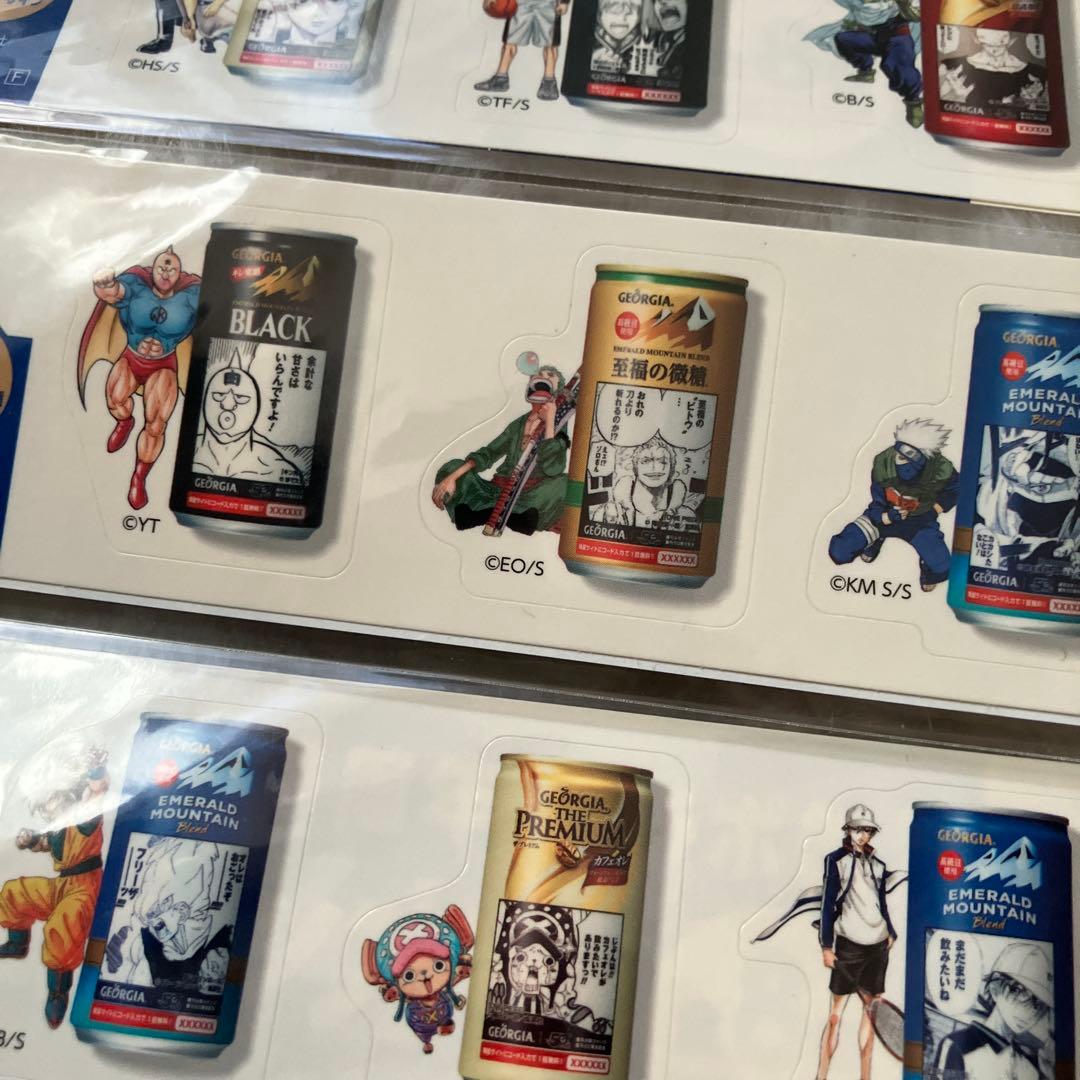 ジョージア ジャンプ50周年 コラボ缶 オリジナルステッカー 全8種