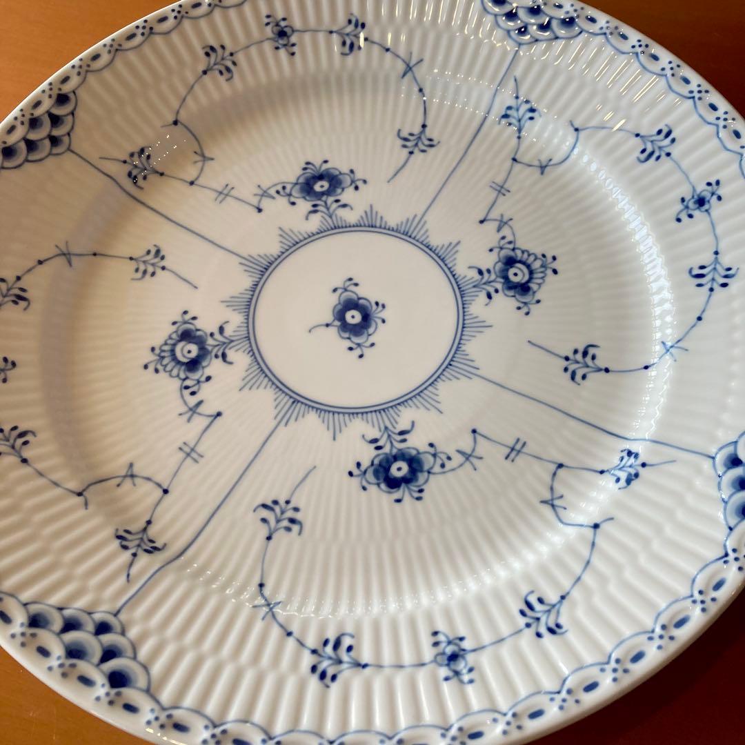 ロイヤルコペンハーゲン ブルーフルーテッド 大皿 27cm 1級品 未使用