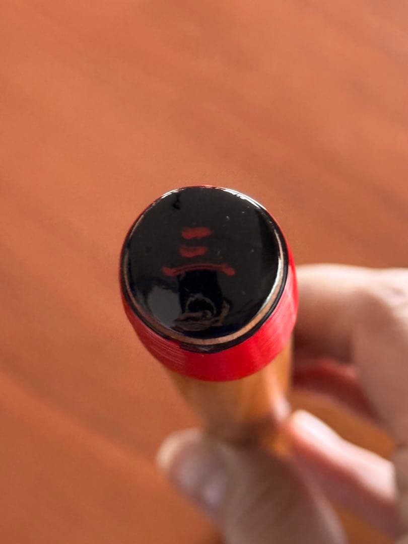 【MIK】竹製 篠笛 赤装飾 約50cm 3本調子　さんさ踊り