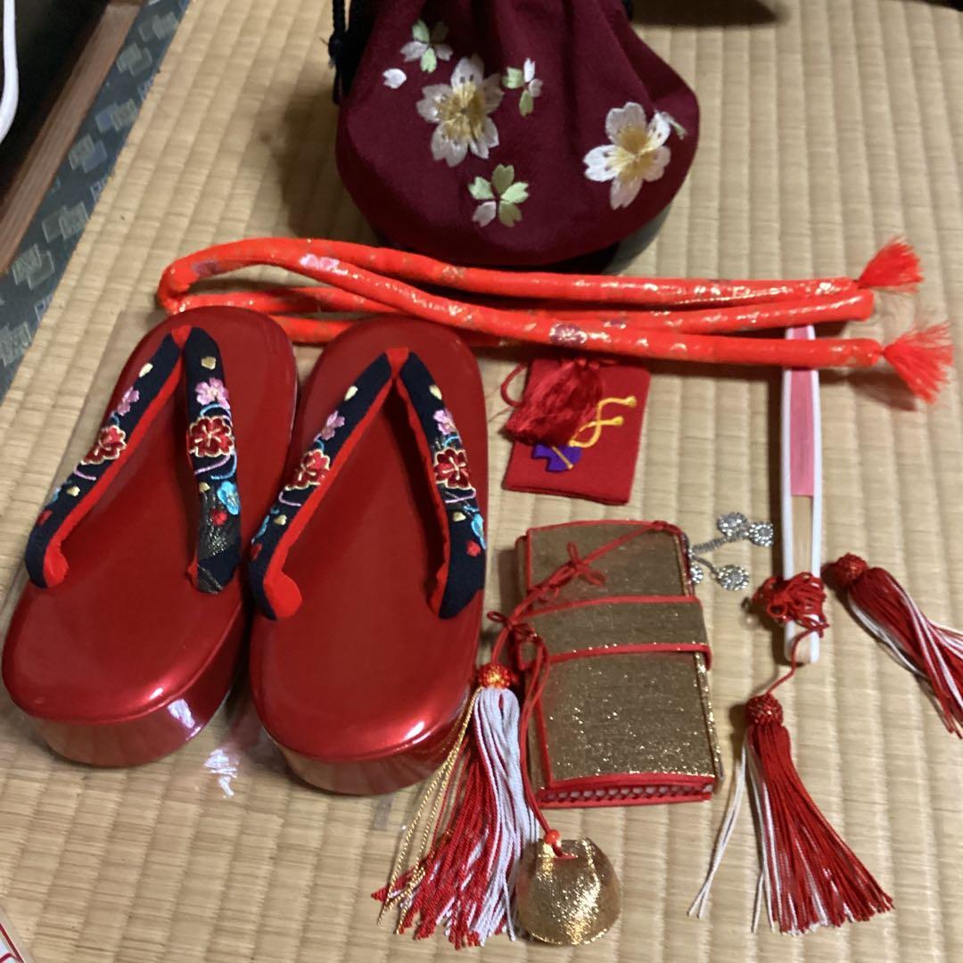 七五三七歳用フルセット　帯幅18センチ　草履21センチ