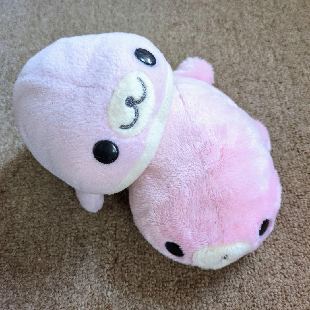 サンエックス まめゴマ ぬいぐるみ さくらゴマ ピンク 平成レトロ