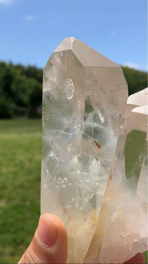 【レア!】ヒマラヤ水晶　サマディークォーツ　ファントム　ツイン