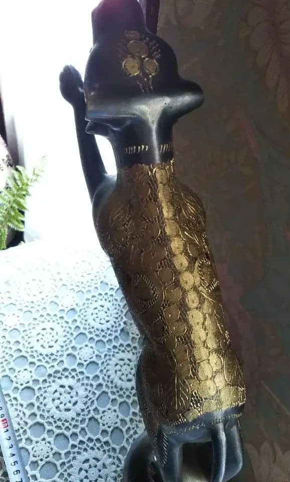 真鍮 豹の置物 ヒョウ柄　ジャガー　車