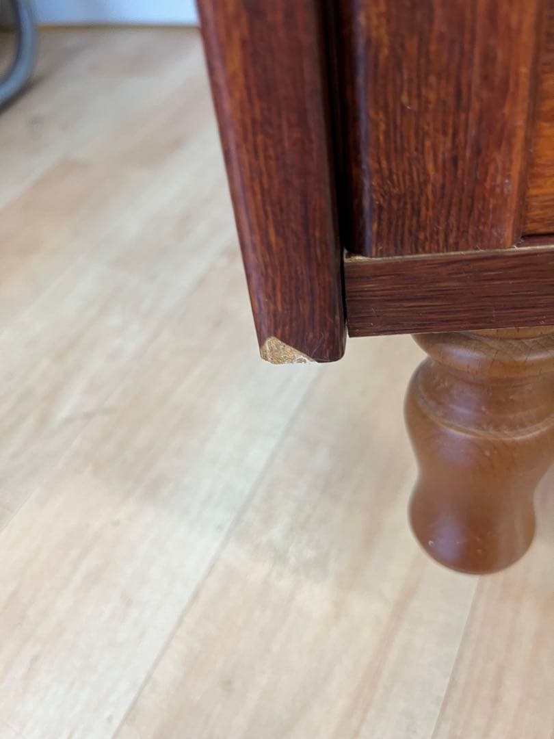 【昭和レトロ】サイドキャビネット　ガラスキャビネット　チェスト　アンティーク