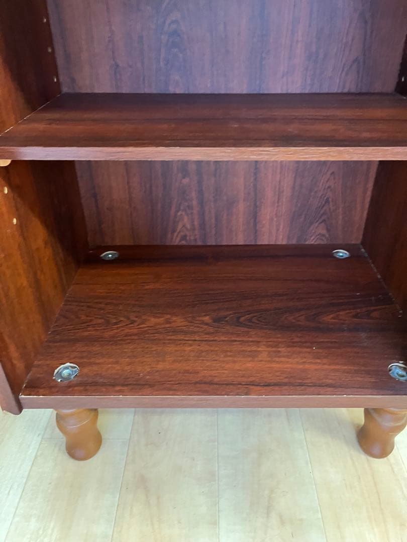 【昭和レトロ】サイドキャビネット　ガラスキャビネット　チェスト　アンティーク