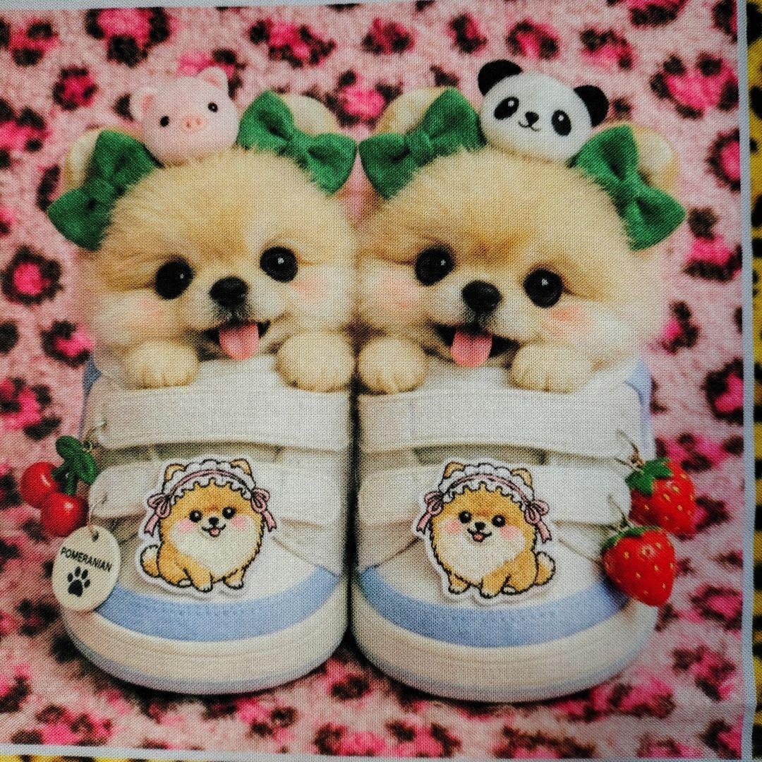 ポメラニアン・シーズ・トイプー・柴犬・パグ・マルチーズ運動靴パネル