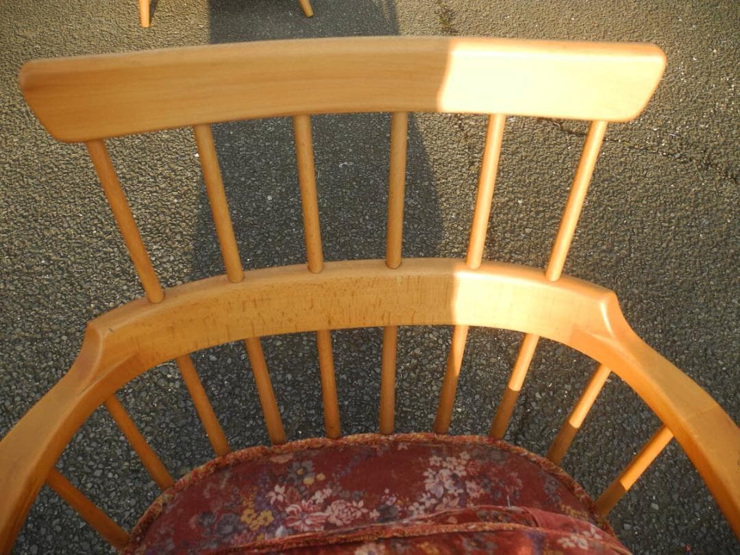 こ*う様 C15４）キツツキマークの飛騨産業　アームチェア／旧ロゴ　ヴィンテージ